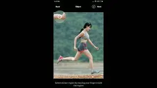 Create transparent cut out and change background using LightX Photo Editor for Android