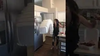 Cute Girl Cooks Wings for March Madness NCAA College Basketball Games