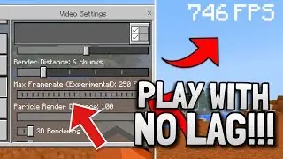 How to Play Minecraft PE WITHOUT Lag! (Secret Trick)