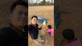 Little Kid Is Good at Making Cotek Kites and Flying Them