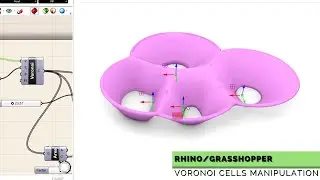 Easy Grasshopper Tutorial VORONOI CELLS Manipulation