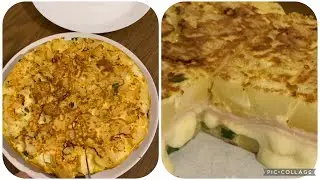 Galette de pommes de terre au fromage et blanc de poulet ￼