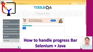 Selenium Tutorial | How to handle progress bar | Selenium Webdriver