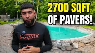 SETTING UP A 2700 SQFT PAVER JOB (23Y/O LANDSCAPING CEO)