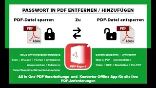 So entsperren Sie PDF-Dateien und sperren PDF-Dateien mit der PDF-Export-App