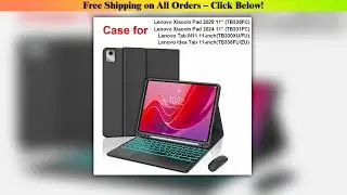 Case for Lenovo Tab M11 11inch,Bluetooth Keyboard cover for Xiaoxin Pad 11 in 2024/2025,for Lenovo