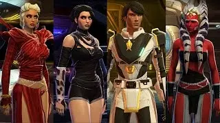 SWTOR Characters Outfits - MY ALL 18 Best Armor NEW UPDATE