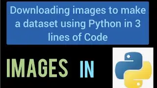 Downloading tons of images from web to make a dataset using Python in 2 lines of code