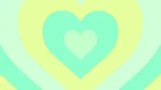 Pastel green and yellow led lights HEART tunnel loop 💚 abstract heart background [1 Hour]