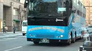 福岡オープントップバス 【福岡市役所前・到着】