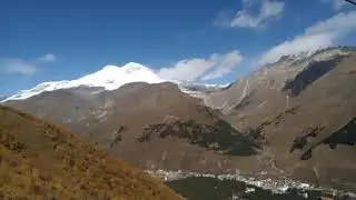 Спуск с г. Чегет