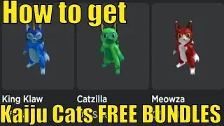 How to get ALL FREE BUNDLES in Kaiju Cats | Meowza + Catzilla + King Klaw