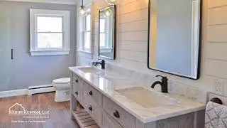 Driftwood-Themed Master Bathroom Remodel  |  Kehoe Kustom Building & Remodeling