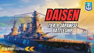 The Battleship DAISEN : A Dockyard Battleship Daisen World of Warships #wows #worldofwarships