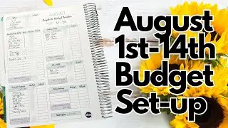 August Budget Set-up | 1st - 14th #budgetwithme #augustbudget