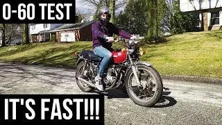1970 Honda CB500 0-60 MPH Test! Carburetor Re-jetting