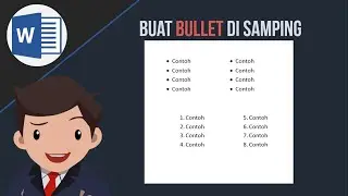 Cara membuat Bullet bersebelahan / di samping teks di word