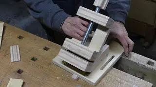Making wooden angle vise