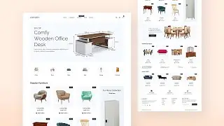 Create A Responsive Furniture Website Design using HTML CSS And JavaScript
