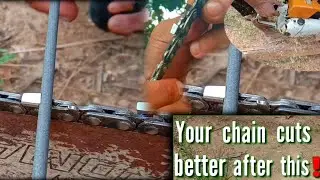 ARE YOU DOING IT RIGHT?// 2 MOST IMPORTANT ANGLES IN HAND FILING YOUR CHAINSAW CHAIN// TUTORIAL