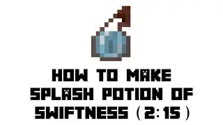Minecraft Survival: How to Make Splash Potion of Swiftness (