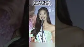 Miss supranational Philippines Alethea Ambrosio  Opening speech during miss supranational 2024