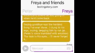 Freya learns about Peter’s painful memory from his early childhood. (FREYA’S ALTERNATIVE UNIVERSE)💔