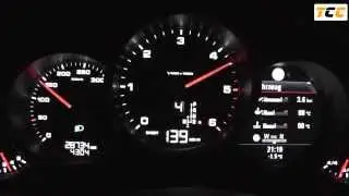 2013 Porsche Panamera Diesel 250 HP Acceleration 0-100 km/h & 0-100 mph