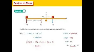 MOMENTS 3 - CENTRES OF MASS