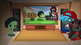 Friday Night Funkin' vs Plants - gacha club reaction (FNF Mod/Zombies)