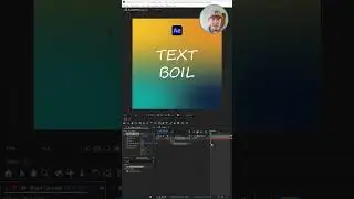 Text Boil Effect - Adobe After Effects #aftereffects #motiondesign #motiongraphics