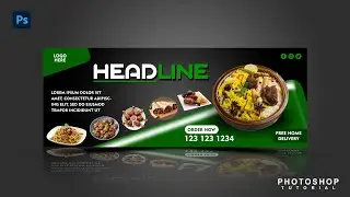 Fast Food Banner Design Template | Photoshop Tutorial for Beginners