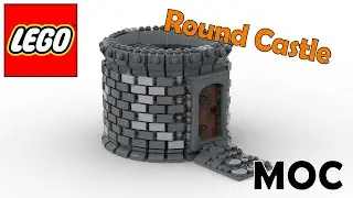 Lego MOC - Round Castle - Digital Speed Build