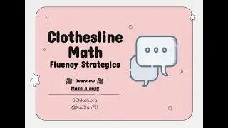 Clothesline Math - Fluency Strategies