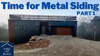 Standing Seam Metal Roofing as Horizontal Siding on  our ICF house!
