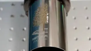 Gravação Laser em cilindro de Metal