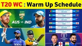 T20 World Cup Warm Up Matches Schedule 2021 || T20 World Cup 2021 Warm Up Match Live Telecast