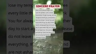 Sincere Prayer #GodIsWithYou #GodsProvision #FaithInGod #HopeInGod #HopeInChrist #shorts