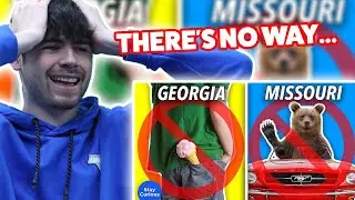 BRITS React to One Weird Law About Every State Of The USA