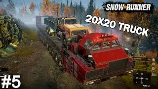 SnowRunner - MAZ 7907 The Longest Truck In The World With 20 Drive Wheels Deliver truck garage