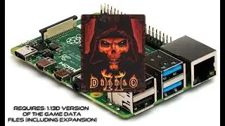 Diablo 2 on Raspberry pi 4!! very easy!! read desc!