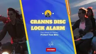 Stressed about your bike's safety? 😩 Meet your new ride or die (literally) - Cranns disc alarm lock!