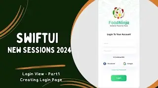 Login Part 1 - Designing Login page || SwiftUI 2024