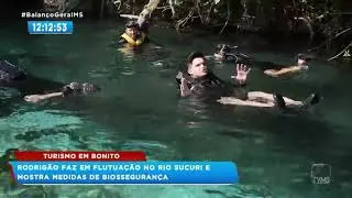Balanço Geral MS   Rodrigão faz flutuação no Rio Sucuri e mostra medidas de biossegurança