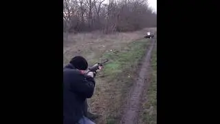 Винтовка Хатсан с родной пружиной пробитие доски #shorts