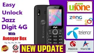 JAZZ 4G Digit Sim UnLock With Avenger Box