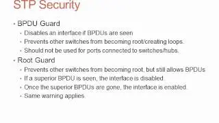 Spanning Tree Improvements