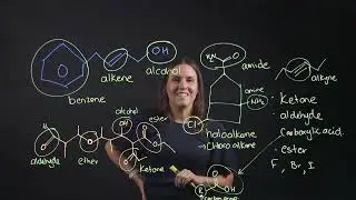 Identifying Functional Groups in Line Diagrams. Full examples explained.