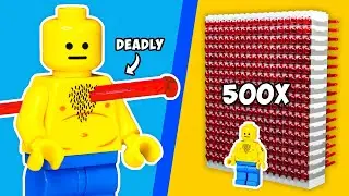 Firing 500 LEGO Spring Loaded Shooters...