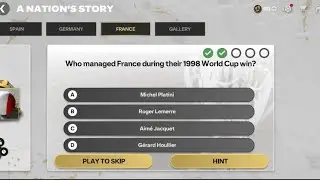 A nation story France day 7 : Who managed France during their 1998 World Cup win || FC MOBILE 